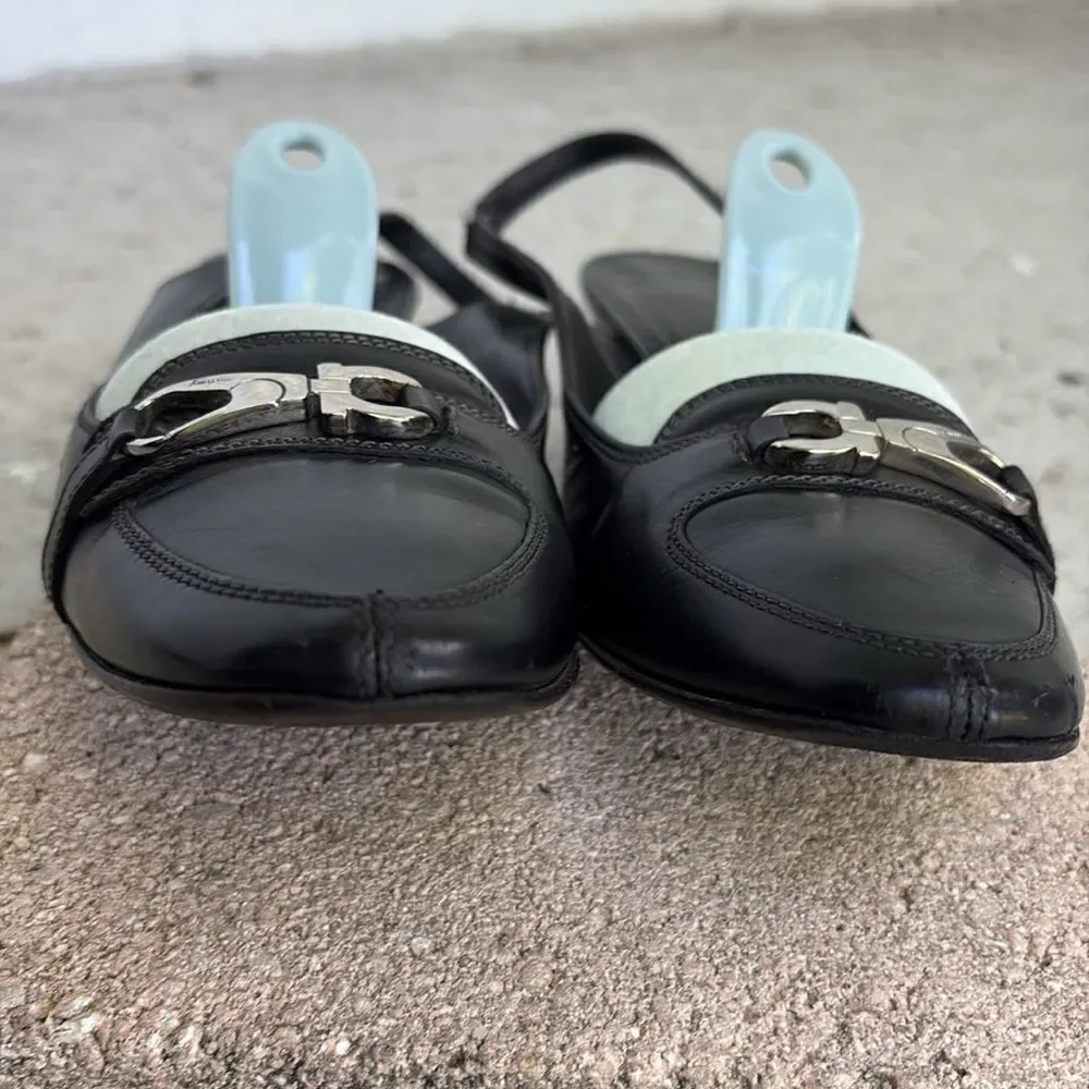 Classic Ferragamo’s slingbacks